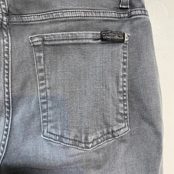 7 For All Mankind b(air) High Waist Washed Black Women's Skinny Jeans Size 27 - Picture 8 of 11